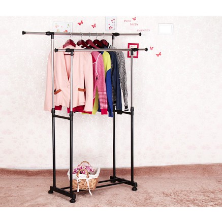 Stand Hanger Rak Jemuran Dengan roda rak Tambahan