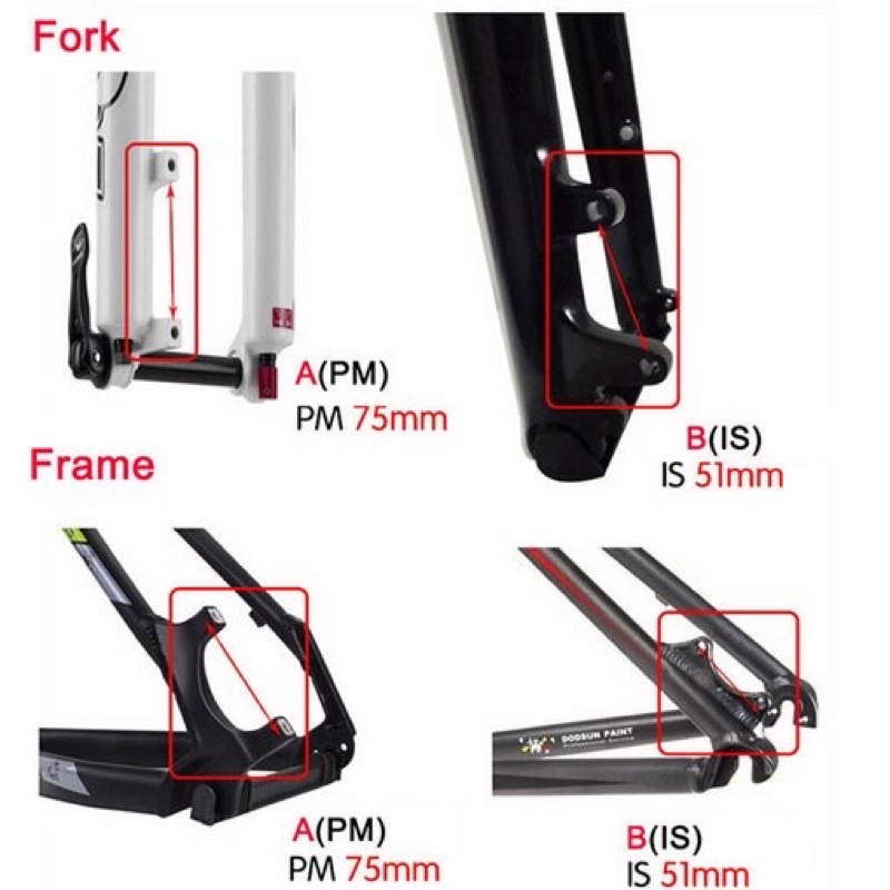 Adaptor kaliper Discbrake Rem Cakram Sepeda