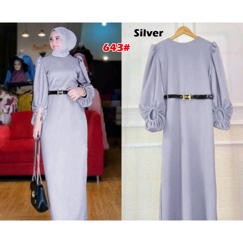 643#Dress muslim/dress casual/dress formal/F+FREE BELT H