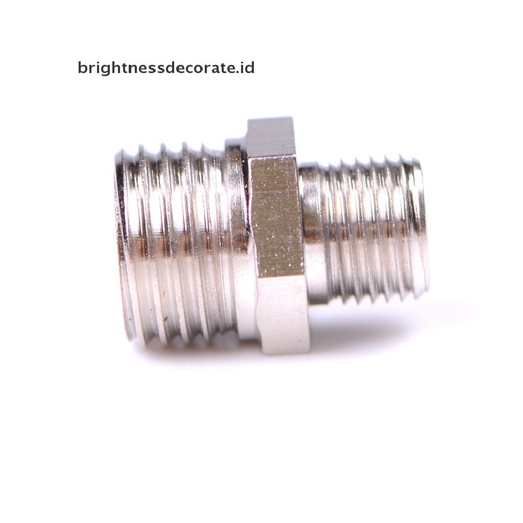 [birth] 1/4'' BSP Male to 1/8'' BSP Male Airbrush Hose Adaptor Fitting Connector [ID]