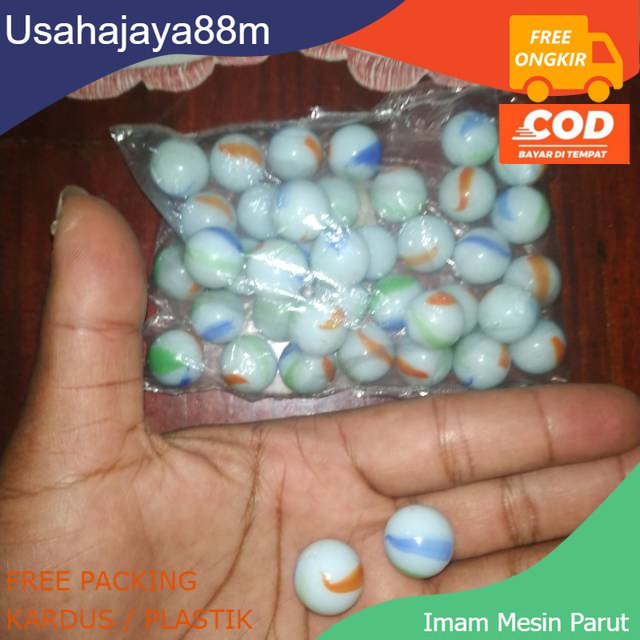 Kelereng ukuran mini kecil per pack isi 40 pcs