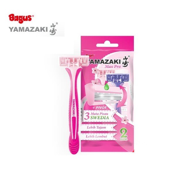 Bagus Yamazaki Max Pro Women Razor Pisau Alat Cukur Wanita Mata 3 Sweda isi 2 Cukuran