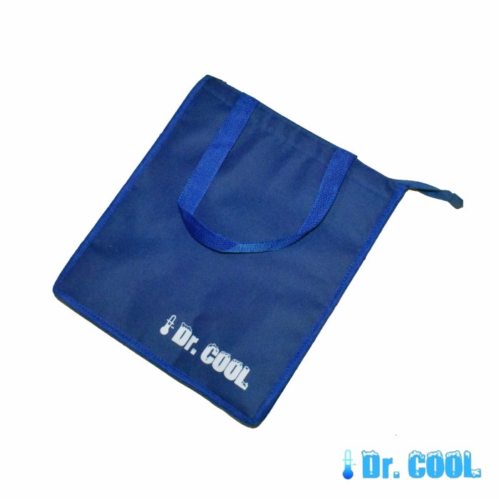 Dr Cool 28x13x32cm Tas Thermal Aluminium Cooler Bag Kurir Delivery Makanan Gofood Gosend  Pendingin Penyimpan Es Bekal