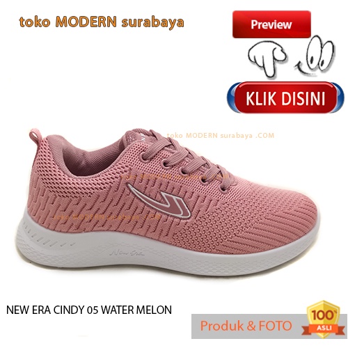 Sepatu wanita olahraga casual sneakers NEW ERA CINDY 05 WATER MELON