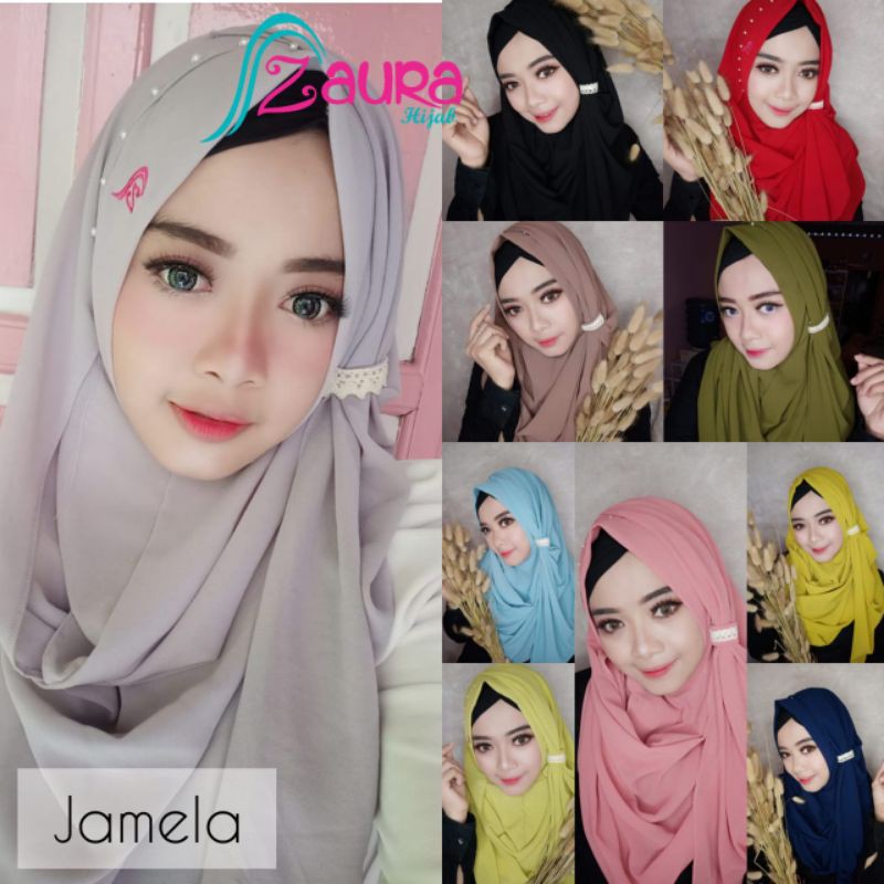 Pastan JAMELA // Hijab instan Jamela by Zaura Hijab