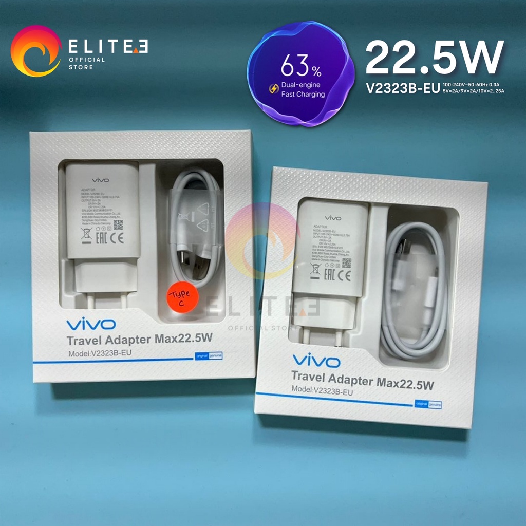 ELITEE CHARGER VIVO TYPE C ORIGINAL FAST CHARGING