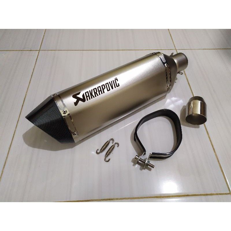 SILENCER KNALPOT AKRAPOVIC TITAN ORIGINAL IMPORT TAIWAN