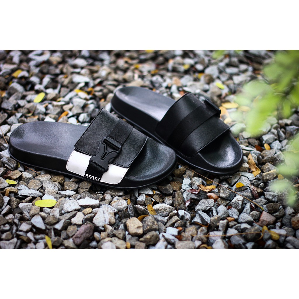 BARE WHITE |FORIND x BENZY| Sandal EVA Ringan Slop Jepit Santai Simple Pria/Men Sendal Footwear