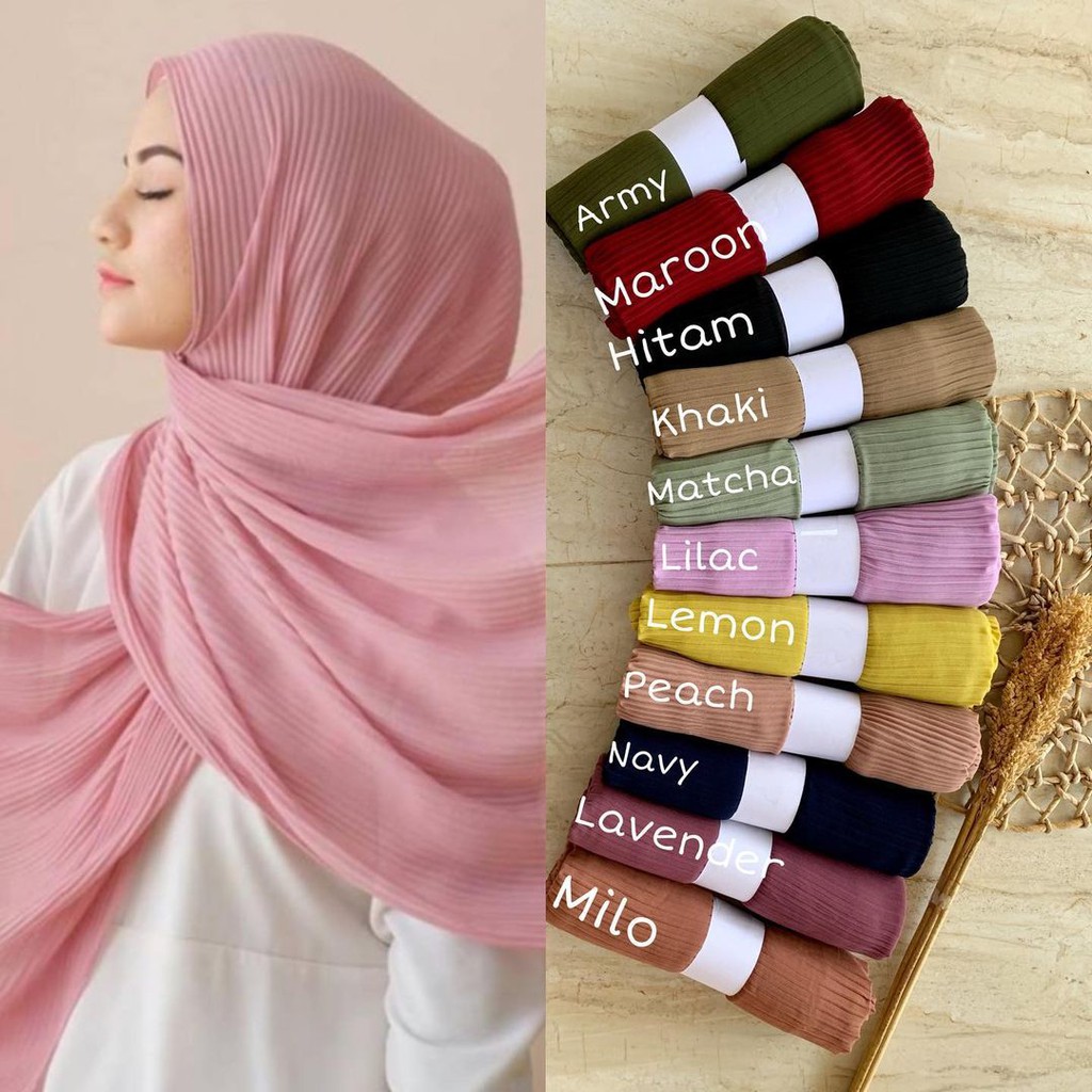 PASHMINA PLISKET FULL /  PASMINA PLISKET / KERUDUNG PASHMINA PRISKET FULL TERMURAH BISA COD-2