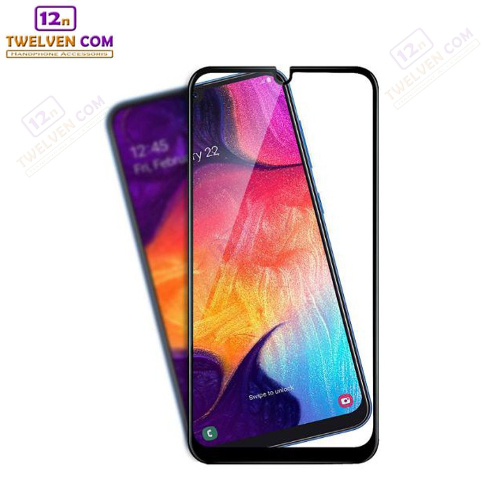 zenBlade 5D Full Cover Tempered Glass Samsung Galaxy A50 - Hitam