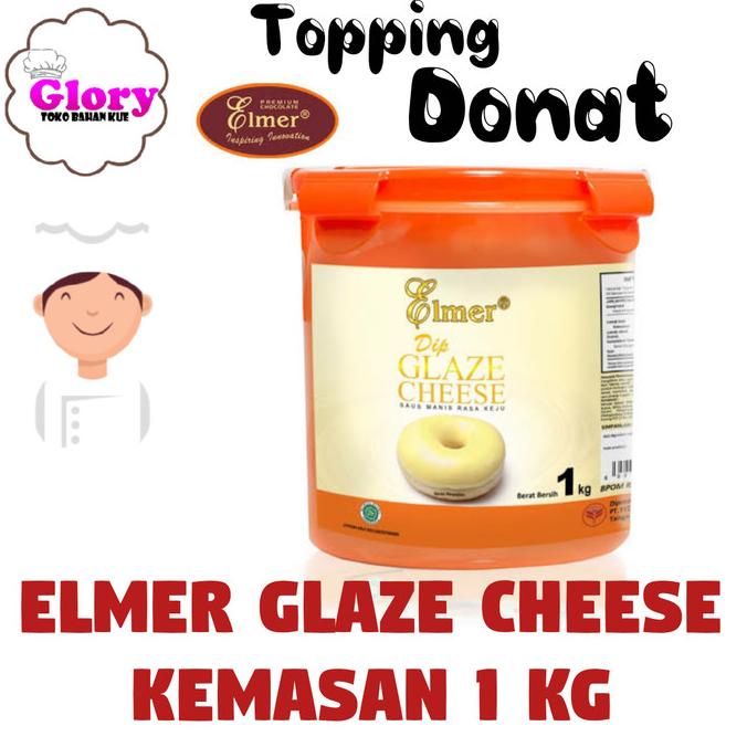 

elmer dip glaze cheese keju 1 kg / topping donat/ topping kue SALE Kode 1185