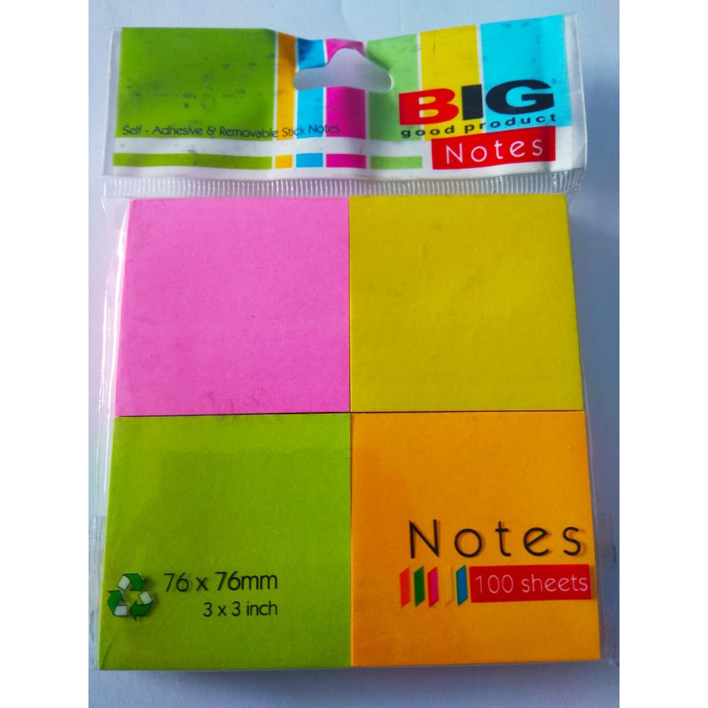 

STICKY NOTE / POST IT BIG 76X76 4 WARNA