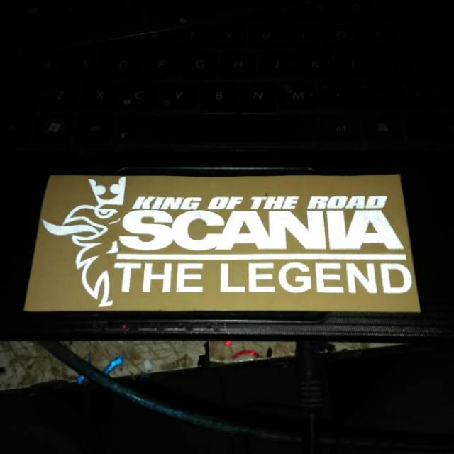 

sticker stiker bus bis scania the legend king of the road