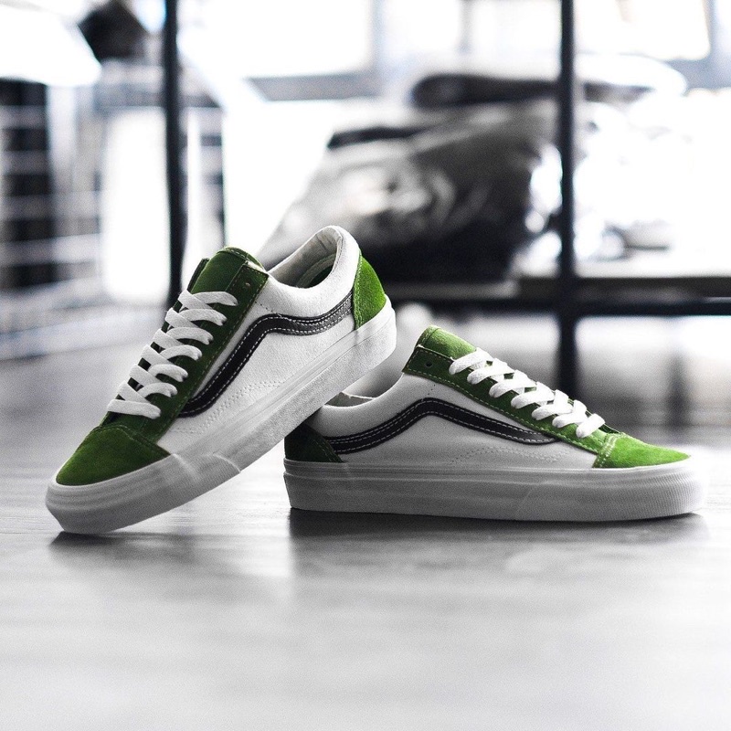 VANS STYLE 36 RETRO SPORT “CALLA GREEN/TRUE WHITE” ORIGINAL 100%