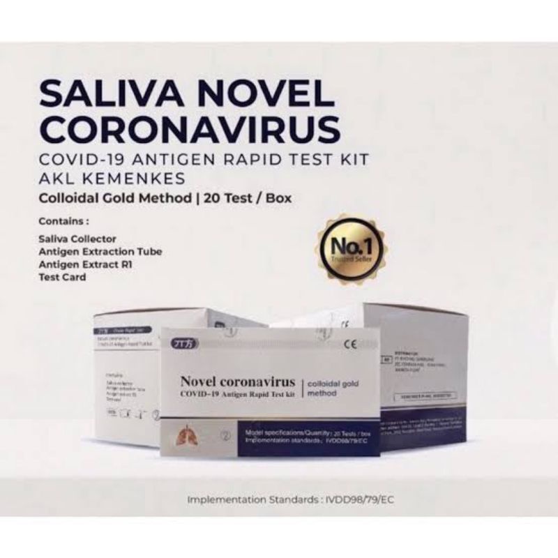 Saliva Test Antigen Novel Air Liur