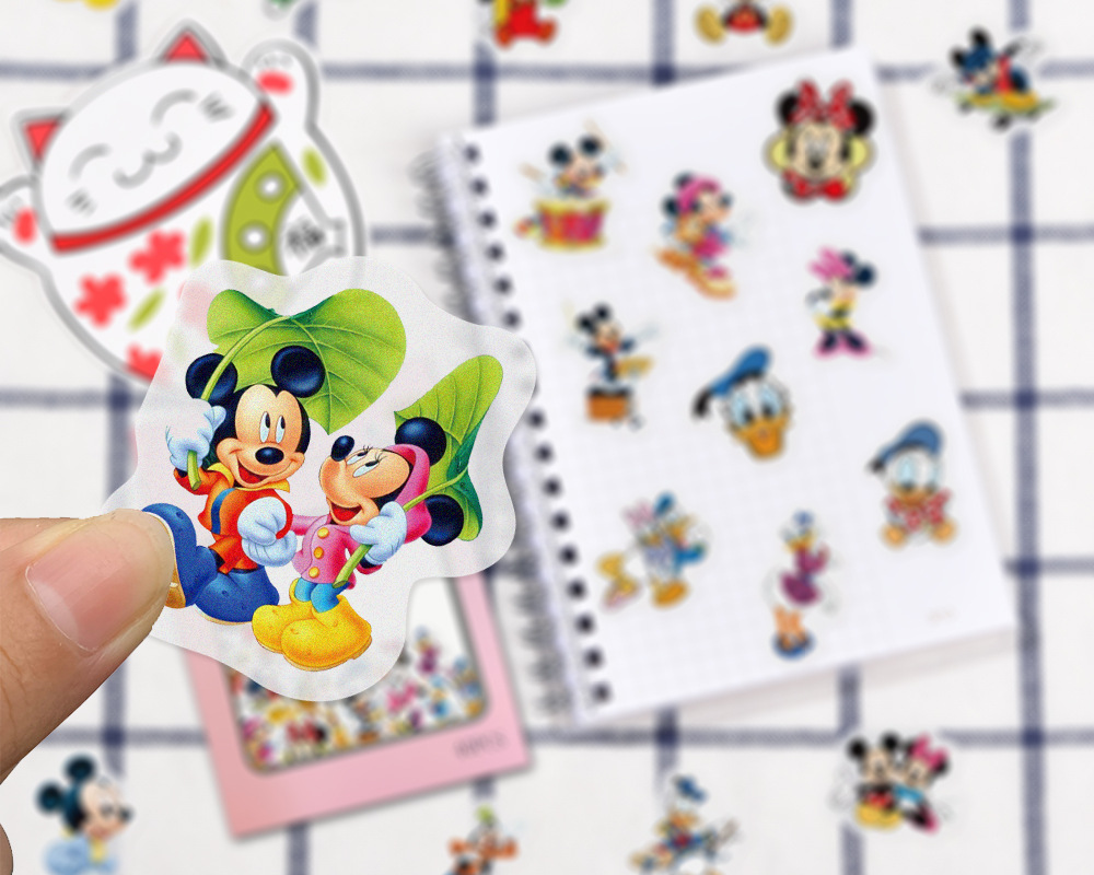 Mickey Mouse cartoon and paper hand account sticker pack photo album diary DIY hand account sticker pack 40 pieces