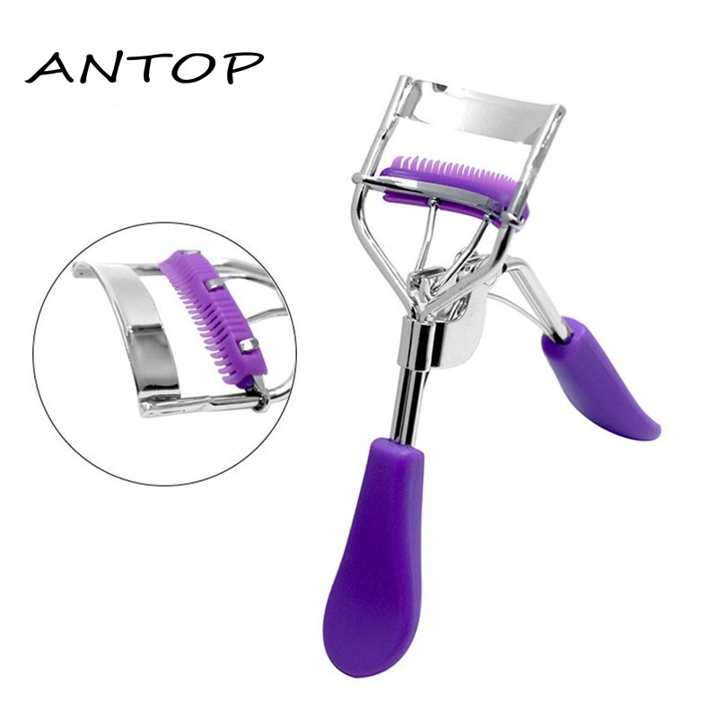 Penjepit Bulu Mata Dengan Bantalan Isi Ulang Dan Sisir Bulu Mata Sempurna ANTOP