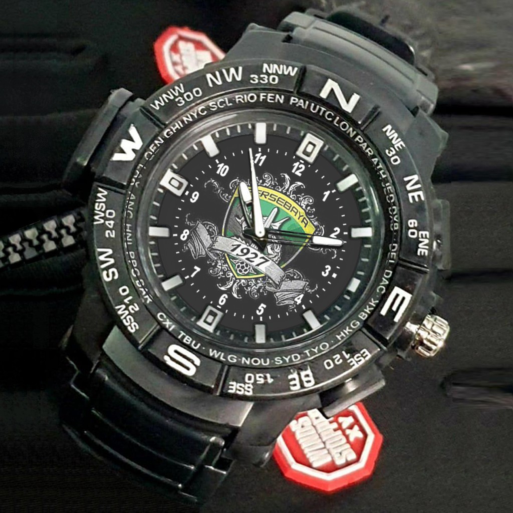 (EXCLUSIVE) Jam Tangan PERSEBAYA motif 9 Sport Bagus