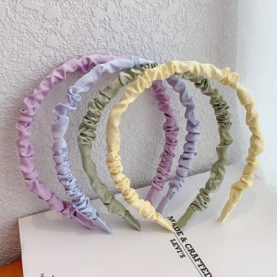 Bando Wanita Bando Scrunchie Korea Color Full Head band Hair Accessories / Bando Kain Bando Korea