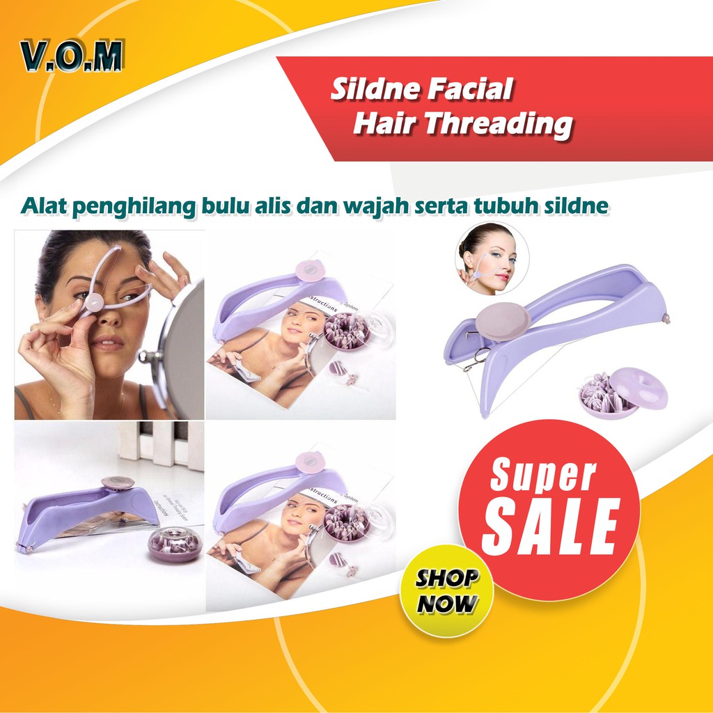 VOM-Sildne Facial Hair Threading Face and Body Hair Removal 0505