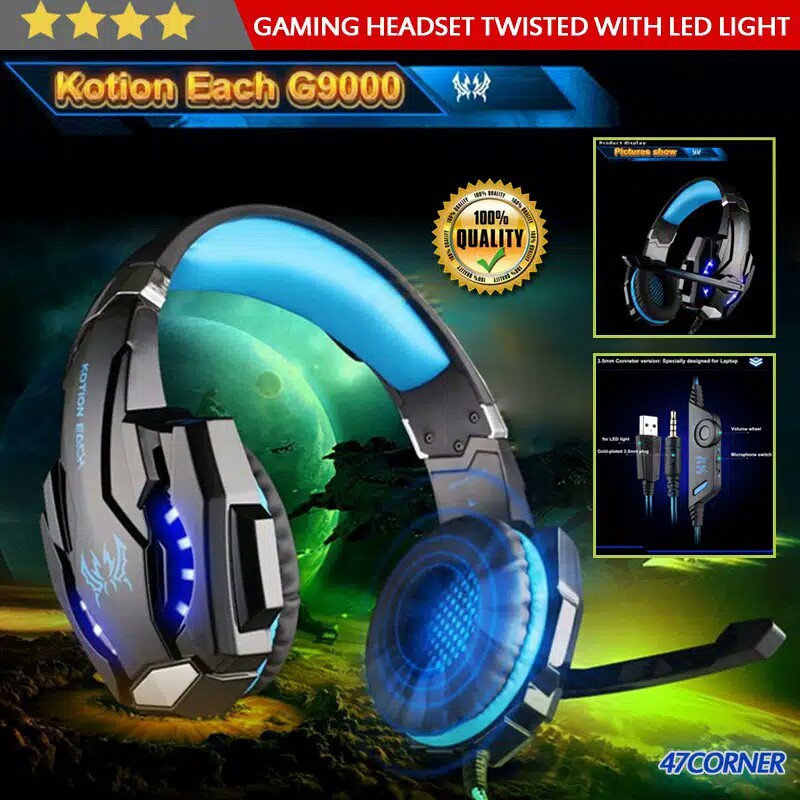 Headset Gaming Led Headset Earphone Gaming Murah Aksesoris Gaming Shopee Indonesia