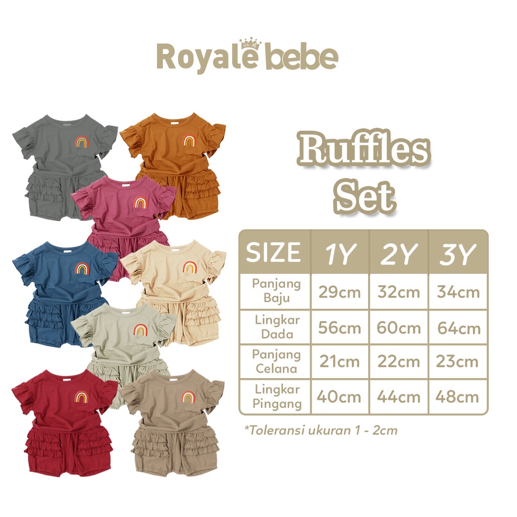 ROYALE BEBE RUFFLES SET