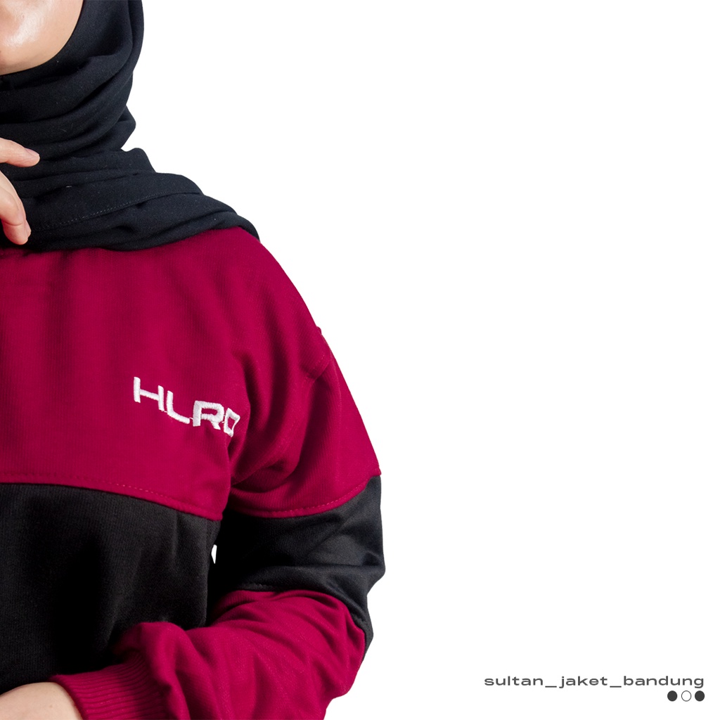 Holyrider Sweatshirt Stripe Thara Maroon II Sweatshirt Stripe Fashionable