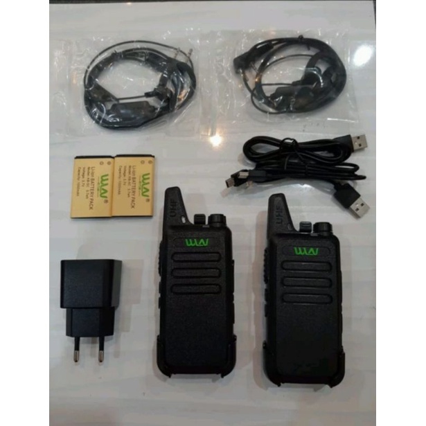 Walkie talkie HT WLN KD - C1 Two way radio  tanpa dock paket + hanfre