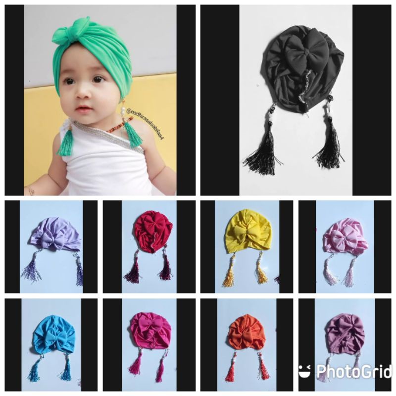 turban Rawis anak bayi perempuan Usia 0 - 3 Tahun | ciput baby new born 6 - 2 thn | bandana Baby Girl newborn import Premium lucu 1 - 5 Bulan