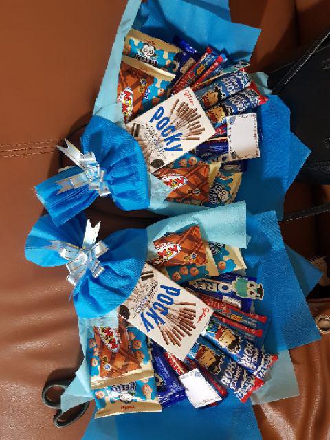 Snack bouquet/ bucket snack wisuda,sidang,,ultah valentine murah