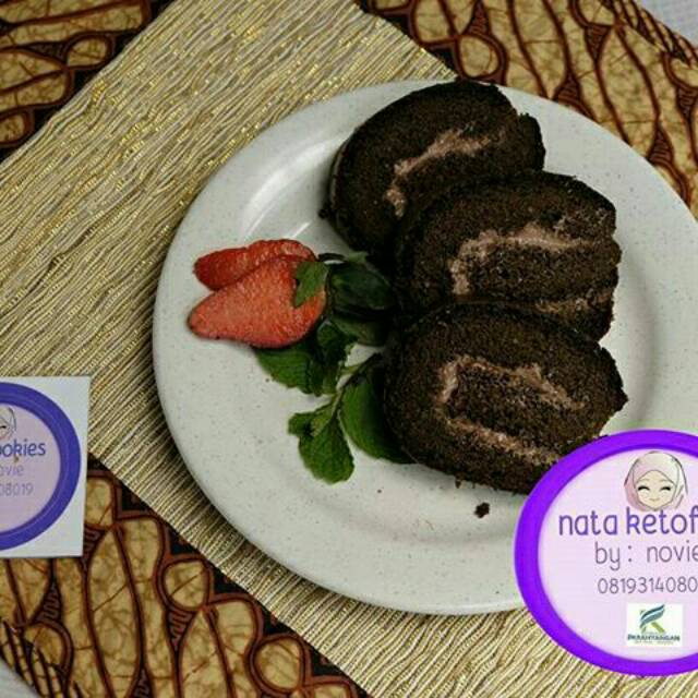 

SWEET NATA DOUBLE CHOCO ROLLCAKE KETOFY
