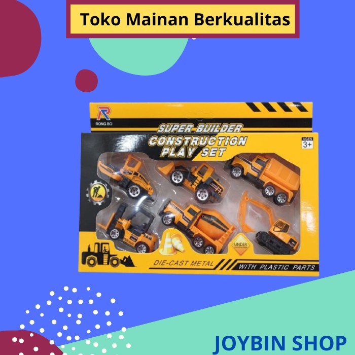 (Bisa COD) JS71 Mobil Konstruksi Isi Banyak Mainan Anak Cowok