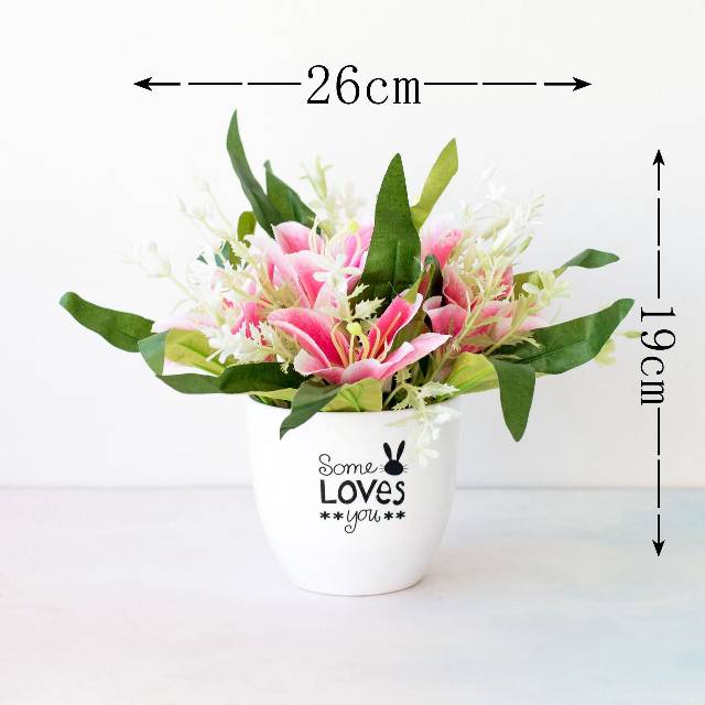 WMS 0B11 BUNGA ARTIFICIAL LILY FLOWER BUNGA LILI BUNGA PALSU