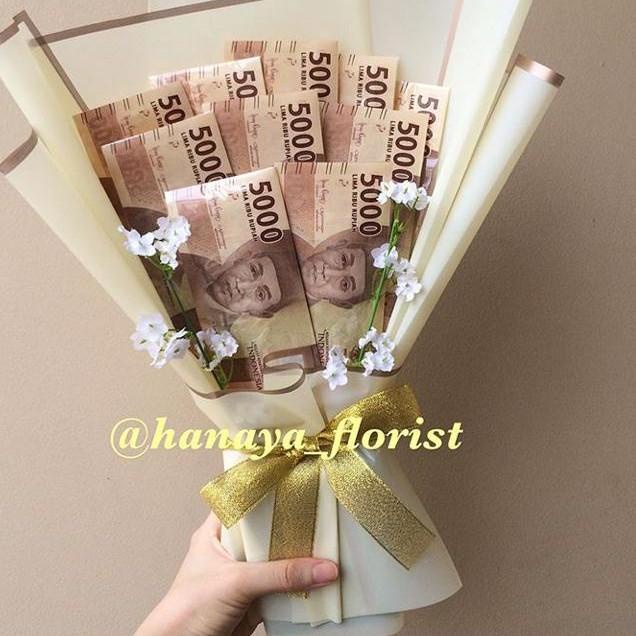 Bouquet money | buket uang | buket hadiah pecahan 5000 rupiah (TERMASUK JUMLAH UANG) ✔