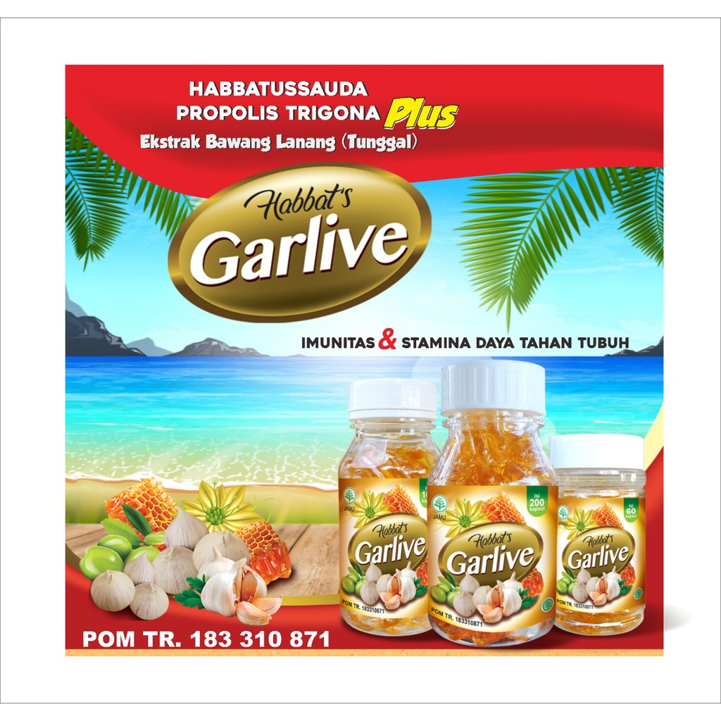 Garlive Bawang Lanang Plus Habbatussauda 4 in 1