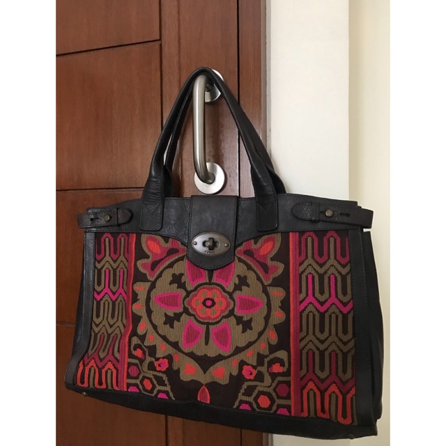 Fossil Vintage Reissue Embroidered Weekender Bag