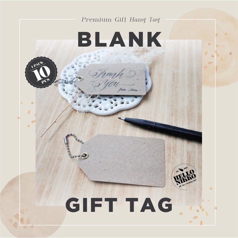 

Blank Brown Gift Tag - parcel, kado, kartu ucapan, hampers, souvernir