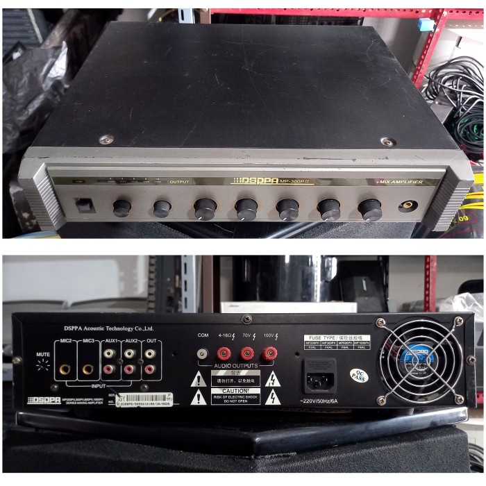 DSPPA MP 300P Power Mixer/Amplifier Sound System Impor Original Bekas