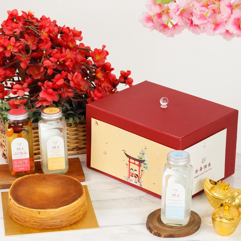 

YOI BIRDNEST - CNY HAMPERS/GIFT - HADIAH IMLEK - MINUMAN SARANG BURUNG WALET - LAPIS LEGIT / NASTAR