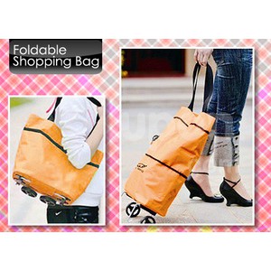 Foldable Shopping Trolley Bag - Tas Trolly belanja bisa di lipat