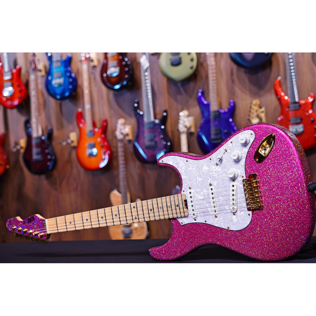 ESP SNAPPER Takayoshi Ohmura Custom -Twinkle Pink Maple fretboard E9400212