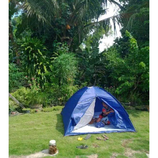 Tenda camping 4-5 person - tenda 6-7 orang kemping outdoor - tenda army - tenda alas terpal kamuflase