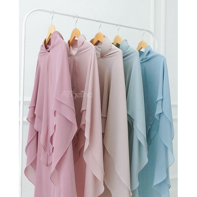 ZULAIKHA KHIMAR BY ATELIER ANGELINA - OCHRE, PERISTYLE, MAROON, FERN