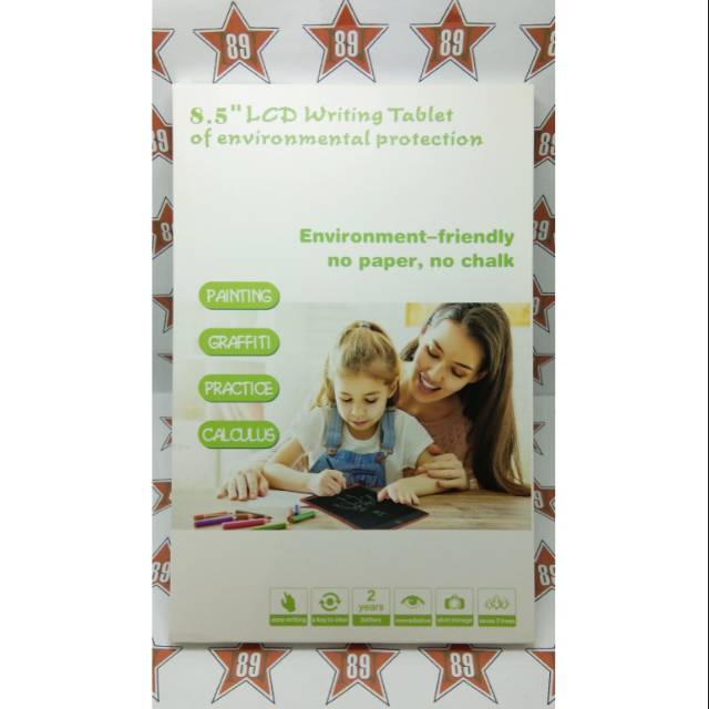 LCD writing tablet 8.5&quot; for children papan tulis anak