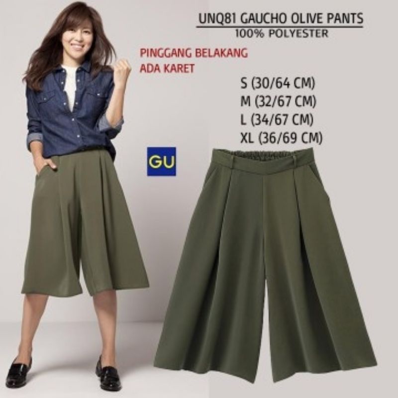 GU Gaucho Kulot Pants by UN*QLO-2