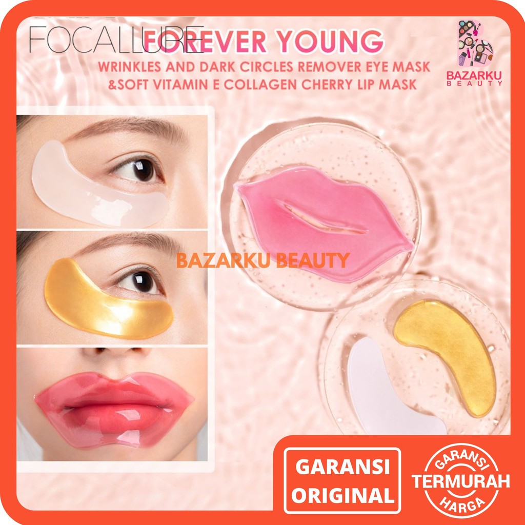 Focallure Forever Young Lip And Eye Mask Focallure Lip Mask Focallure Collagen Eye Mask Collagen Lip Focallure Masker Bibir Focallure Focallur Fucallure Focalure Foccalure