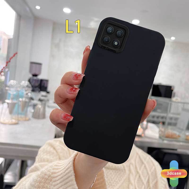 Soft Case Realme C11 2021 C21Y C15 C21 C25 C20 C3 C12 C25S 5 5S 5i C17 7i C1 C25Y C2 C3i 6i C20A realme Narzo 20 10 10A 20A 30A Plain Color Silicone Angel Eyes Anti-fall Case