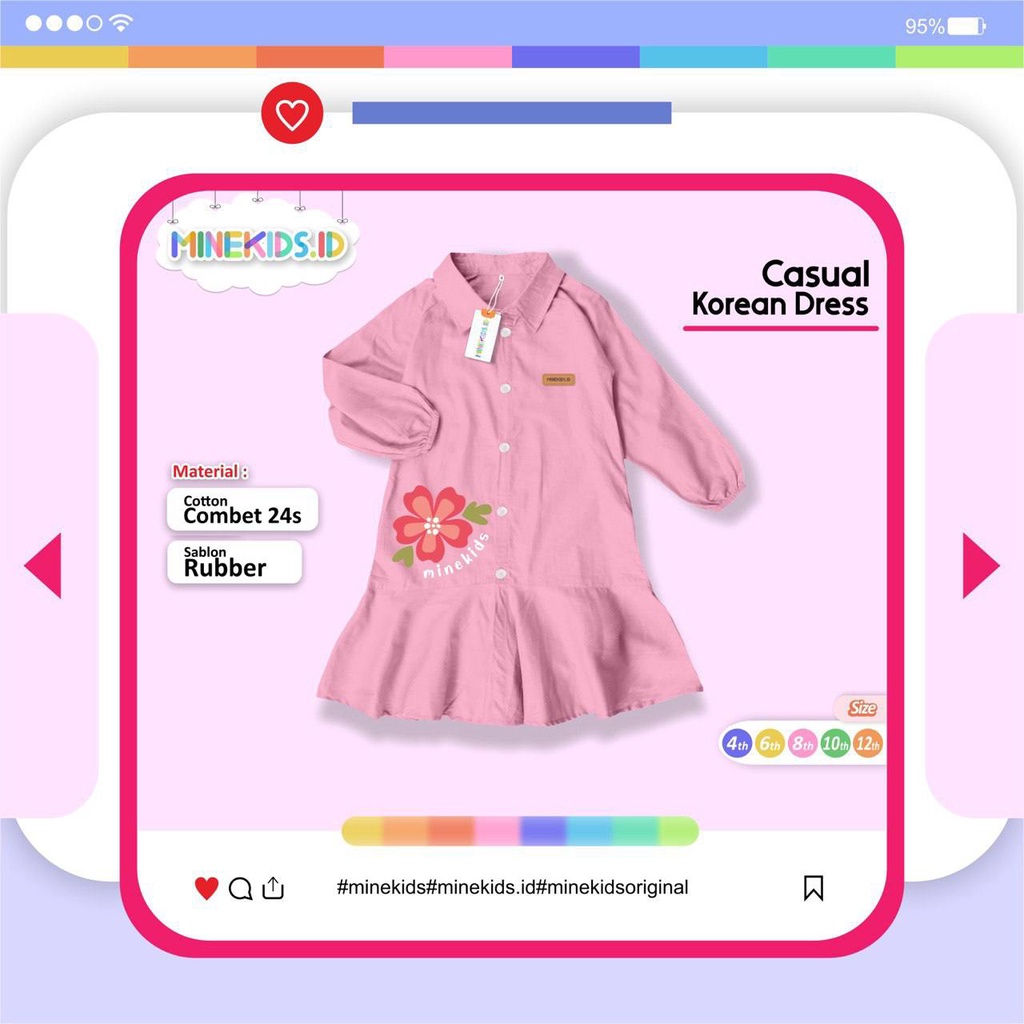 Sport Set &amp; Midi Korean Dress Minekids