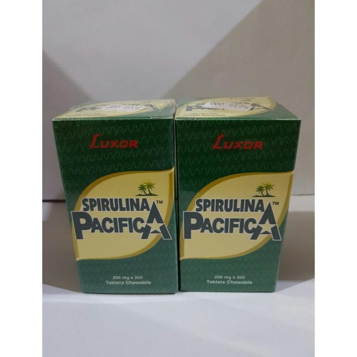 Jual LUXOR SPIRULINA PACIFICA SUPERFOOD KEMASAN 200TABLET Indonesia