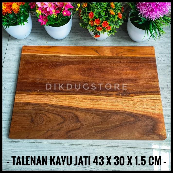 Talenan Kayu Jati Besar - Alas Adonan - Cutting Board - Pastry Board